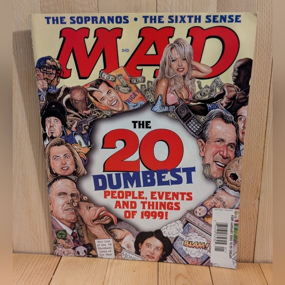 MAD Magazine - The 20 Dumbest People, Events, and Things of 1999 - Picture 1 of 6
